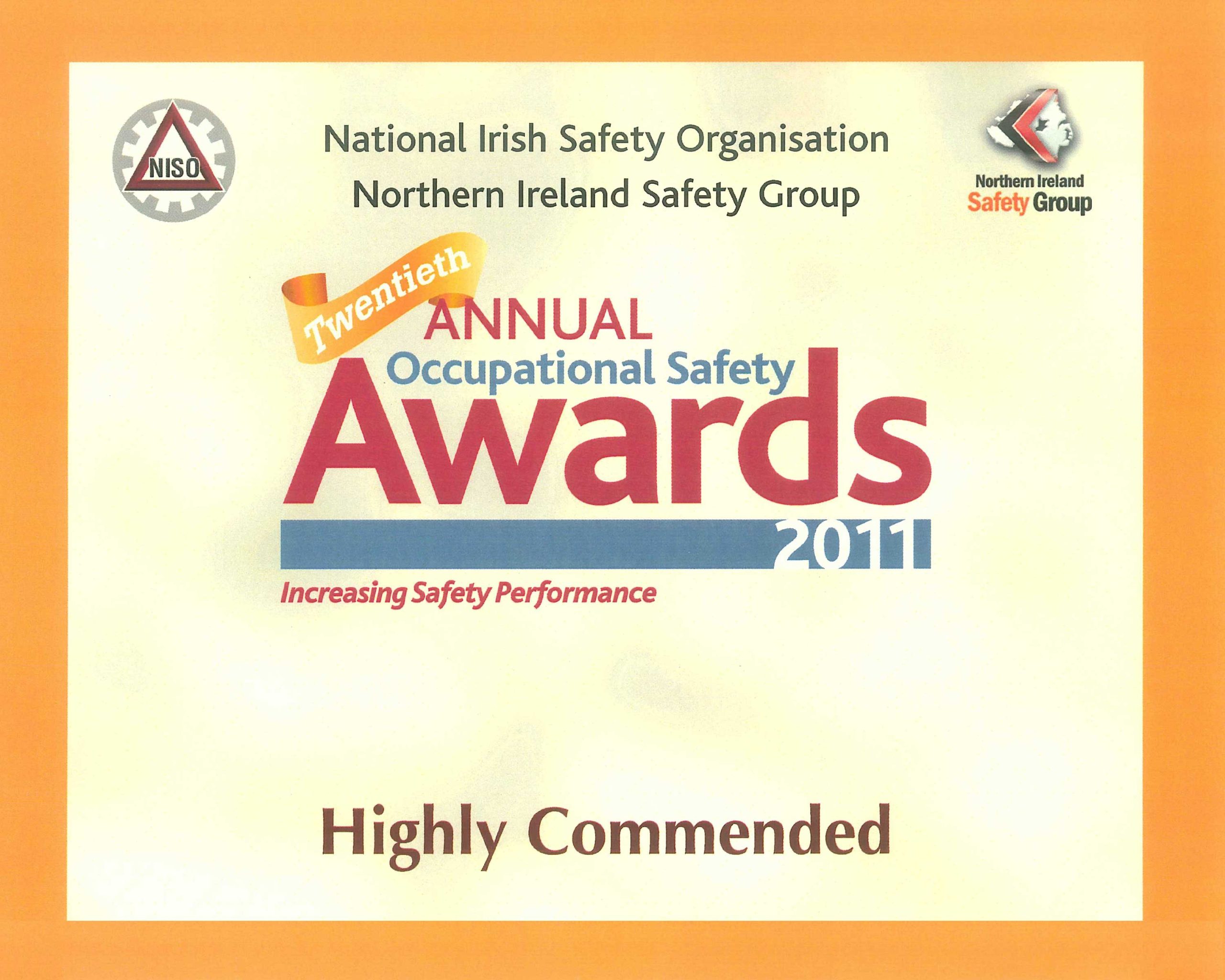 2011 National Irish Safety Awards