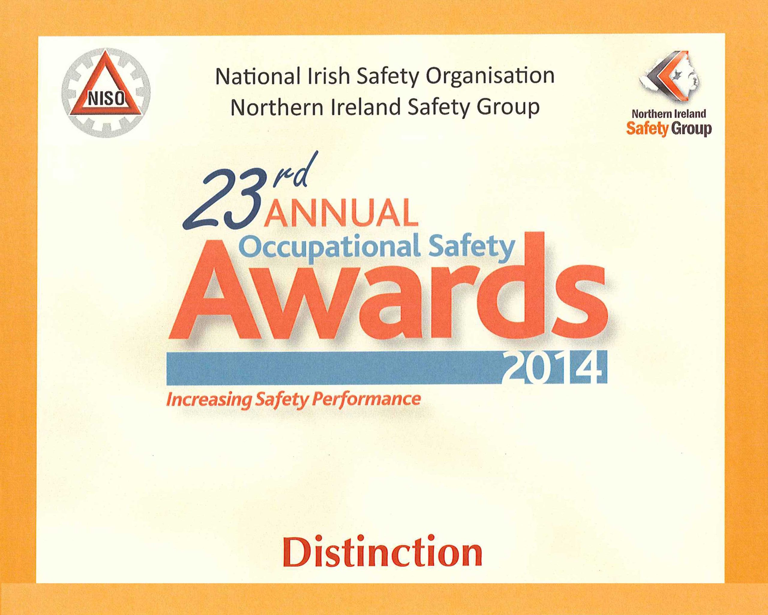 2014 National Irish Safety Awards